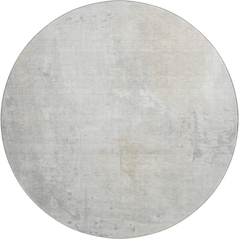 Premium Machine Washable Arnoldina AMF1840 Abstract Rug, Round 8'