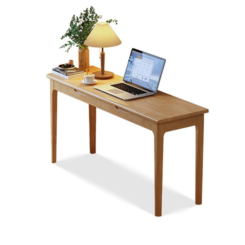 Bureaux rectangulaires en bois massif, Burlywood, H 29,53 po x l 47,24 po x P 15,75 po