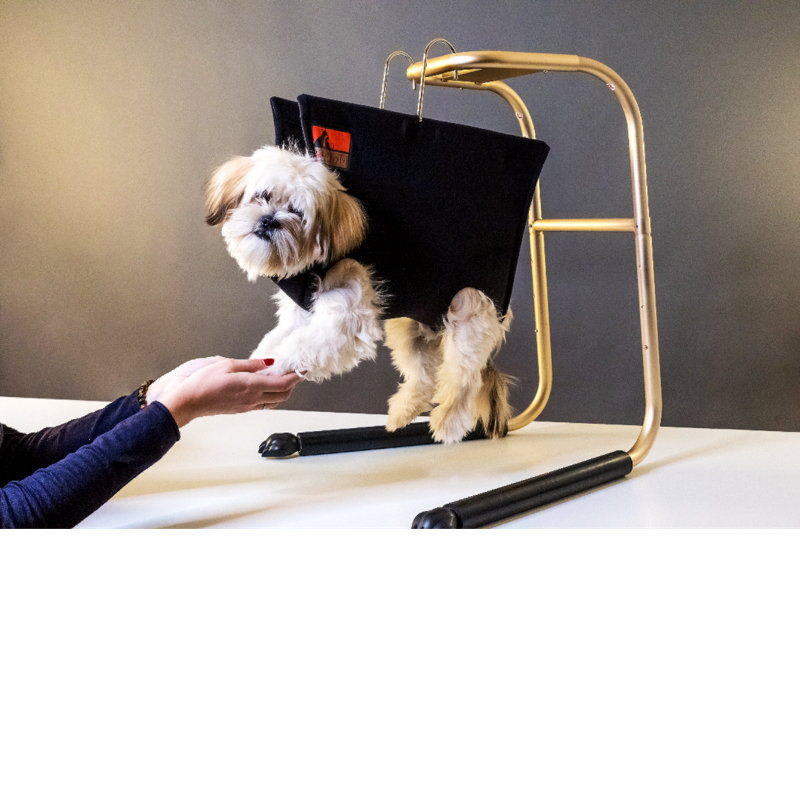 13.25'' H x 7.7'' W x 1.31'' D Metal Tabletop Grooming Table