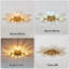 Lustre semi-encastré 8 lumières en métal moderne