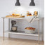 60 " W Prep Table with Stainless Steel Top