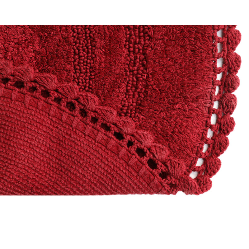 Tapis pour salle de bain Akifumi, Vin rouge