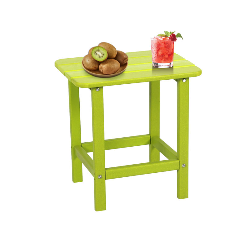 Table de bout rectangulaire Adirondack Analissa, Vert lime, Vert lime