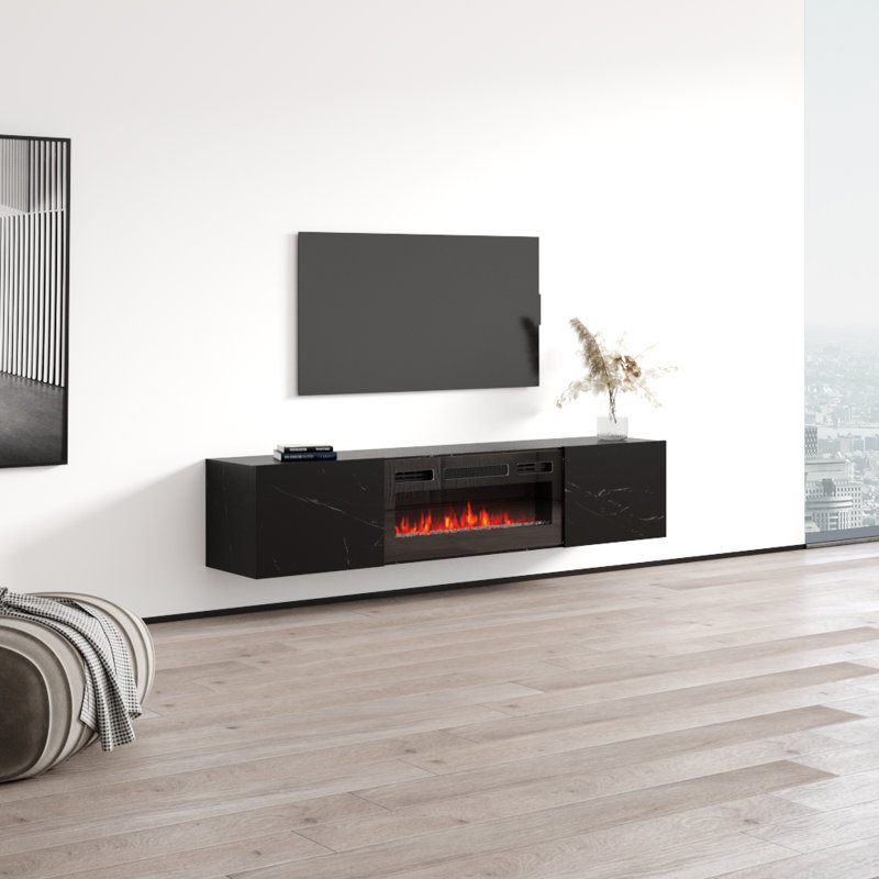 Meuble télé Baja 70,9 po Baja, Marbre noir