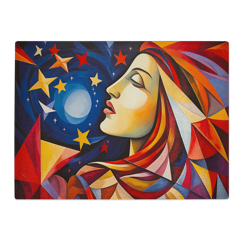 Shooting Star Woman  Glass Chopping Board