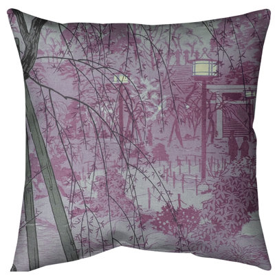 Coussin Euro Misty Evening at Shinobazu Pond