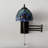 Tiffany Sconce Lamp Swing Arm Stained Glass Pull Chain Switch LED Bulb 13”W*8”D*15”H-2097935452