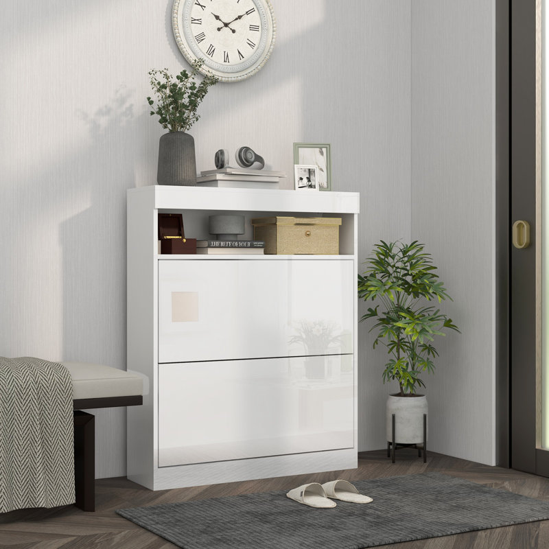 16 Pair Flip Down Shoe Storage