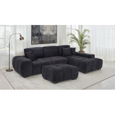 Canapé modulaire avec repose-pieds Henline