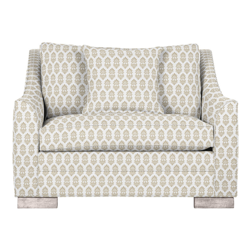 Chaise et demi 50,5 po Nicholas, Lin Perigold Francine, Gris tourterelle