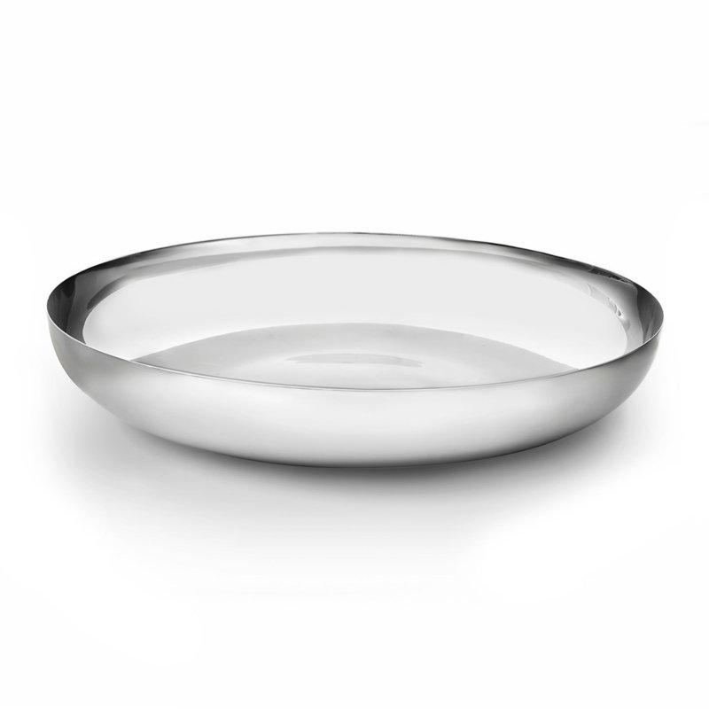 Petit bol de service rond Guilded, H 0,12 po x l 11,75 po x P 11,75 po