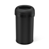 simplehuman Bullet Open Top Trash Can, Commercial Grade Heavy Gauge