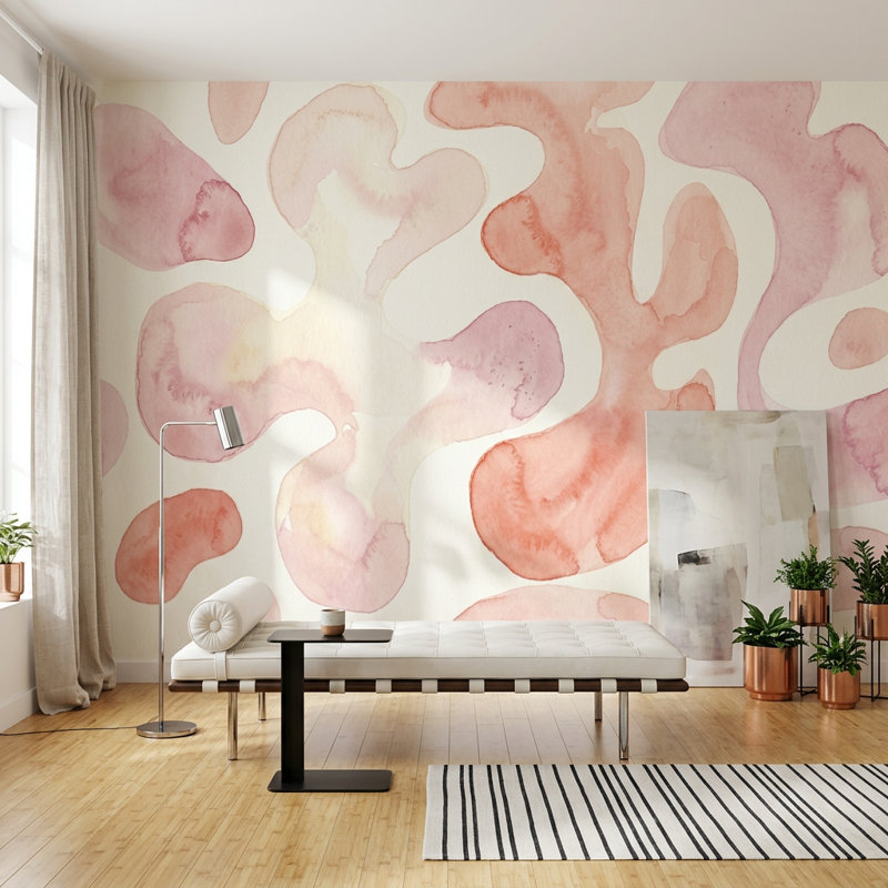 Papier peint blanc sur fond blanc, Texturé non collé, 120 po x 96 po