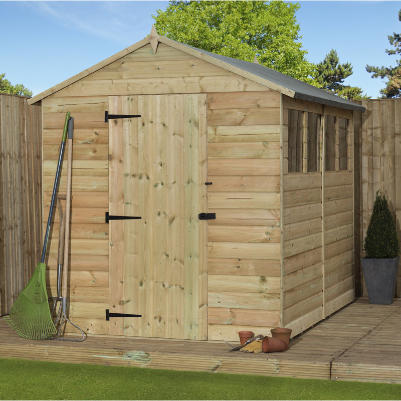 Premier Apex Shiplap Wooden Shed, 5ft. W x 12ft. D