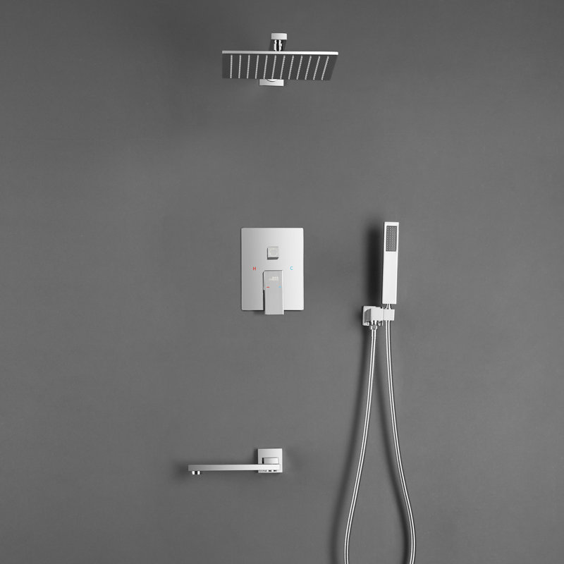 All-In-One Kit with Rough in-Valve, Chrome