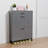 Shoe Storage Cabinet For Entryway, Free Standing Shoe Organizer With 2 Flip Drawers-321862935