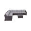 Saffi Wicker Fully Assembled 6 - Person Seating Group with Cushions-1419695308