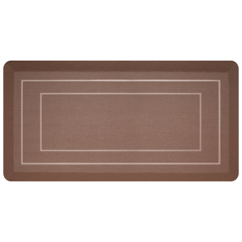 0.8"Extra Thick Anti-Fatigue Non-Slip Waterproof High Density Foam Kitchen Mat, 39"L x 20"W, Brown