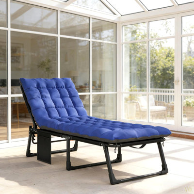 Chaise longue pliante, fauteuil inclinable à dossier, chaise longue d'extérieur