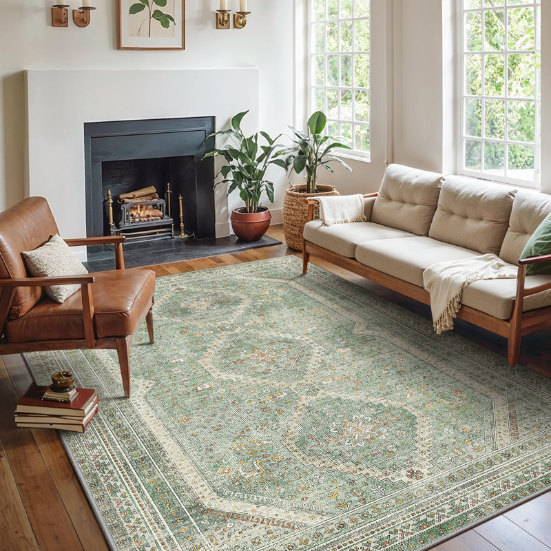 Machine Printed Area Rug, Rectangle 200 x 290 cm