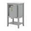 Meuble-lavabo de 20 po avec lavabo, armoire de salle de bain avec support de rangement et tablette ouverte-116180977