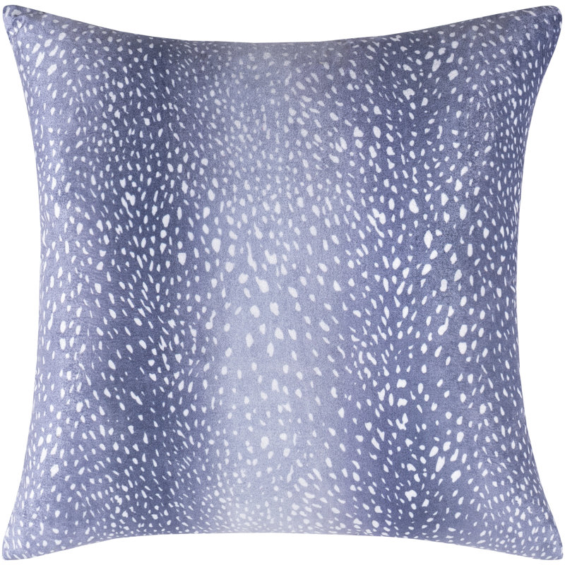 Housse et insert de coussin carré Doe   , Inférieur, 20 po x 20 po, Denim / Crème