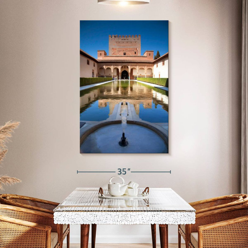 Alhambra Palace Pool, 51" H x 34" W