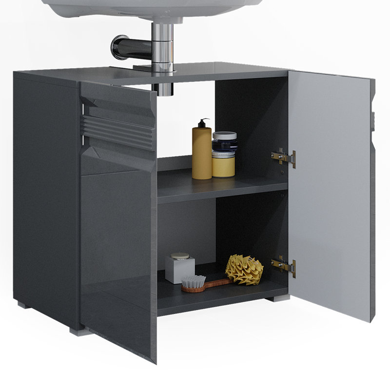Mair 60cm Single Bathroom Vanity Base Only in Anthracite