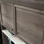 Brun compact, tablettes réglables, rangement pour bureau et artisanat, construction, tablettes arrière pour utilisation dans la cuisine, assemblage rapide, rangement personnalisable