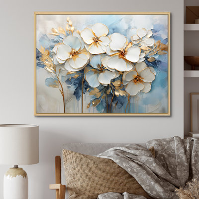 Jardin blanc et bleu Pensies