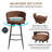 Modern Upholstered Swivel  Bar Stools&Counter stool with Low Back for Kitchen Island-1622227060-1619612969