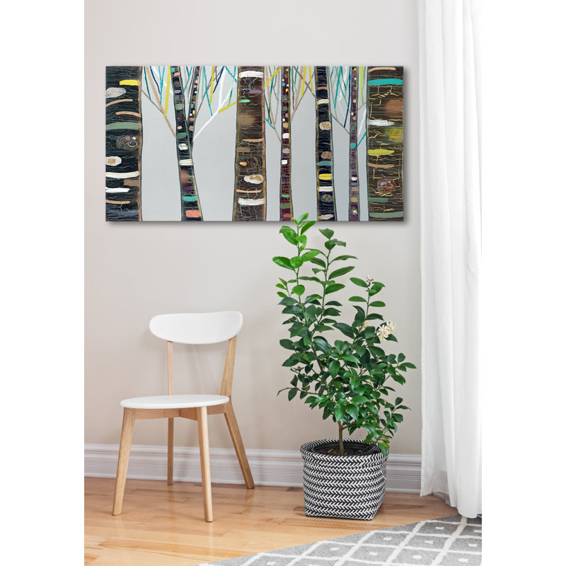 " Birch Tree Woods " by Eli Halpin, 24" H x 48" W