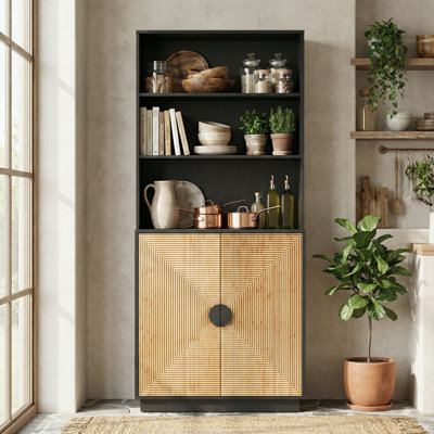 Kholie Bamboo Shelf Pantry Cabinet and Storage