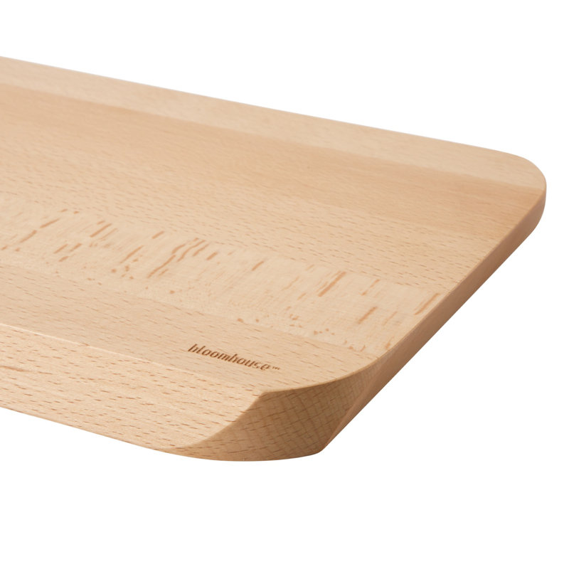 Bloomhouse 24 X 16" Made in Lake Como, Italy Oil Coated Italian Beech Wood Cutting Board - Extra Large, 16" x 10" x 1"