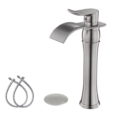 Single-Hole Single-handle Bathroom Faucet with Drain Assembly