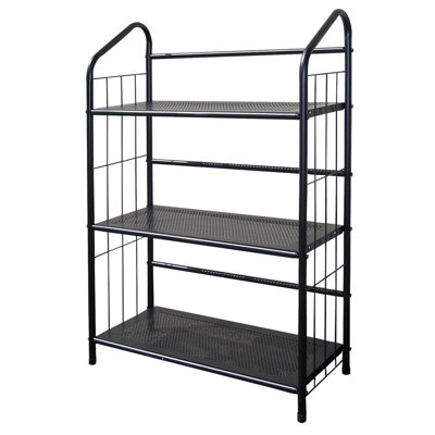 Fogg Black Metal Standing Book Shelf