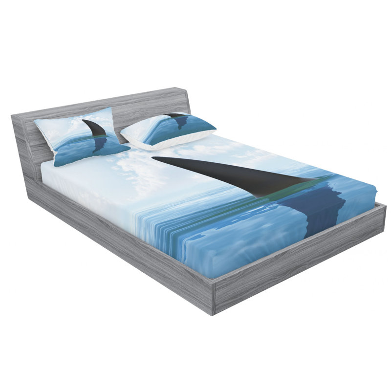 Microfiber Sheet Set, Queen Sheet Set with Fitted Sheet