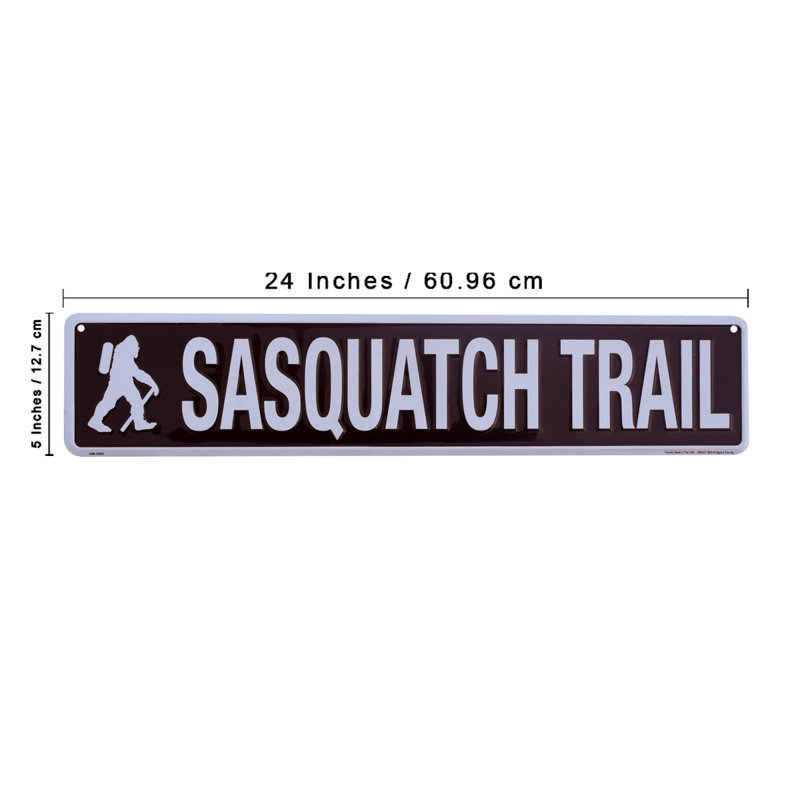 Plaque murale en métal Sasquatch