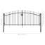 Barrière en métal noir Iberia-71250229
