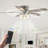 Anfal Low Profile 52" 5 - Blade Flush Mount Indoor Ceiling Fan with Remote Control and Light Kit Included-977620688