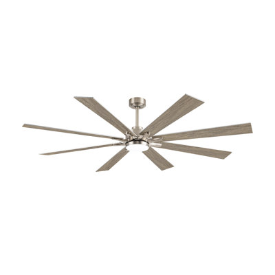 Industrial Smart Fan With 8 Blades, Led Light & Reversible Motor