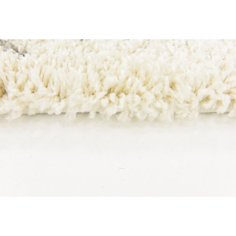 Tapis Jonnye Southwestern, Rond 8 pi, Crème, crème