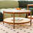 Modern Farmhouse Living Room Coffee Table Set, Stylish And Elegant Nesting Round Wooden Table,Side End Table Set For Living Room,Bedroom-1Pc End Table