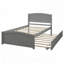 Lit plateforme avec lit gigogne-919670706