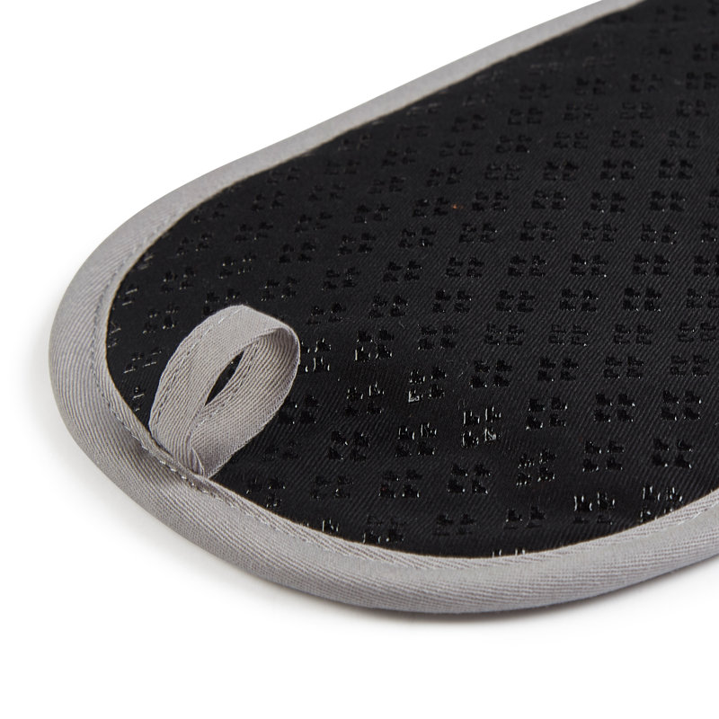 KitchenAid Asteroid Solid Diamond Potholder, Black, 6.5" W x 10" L