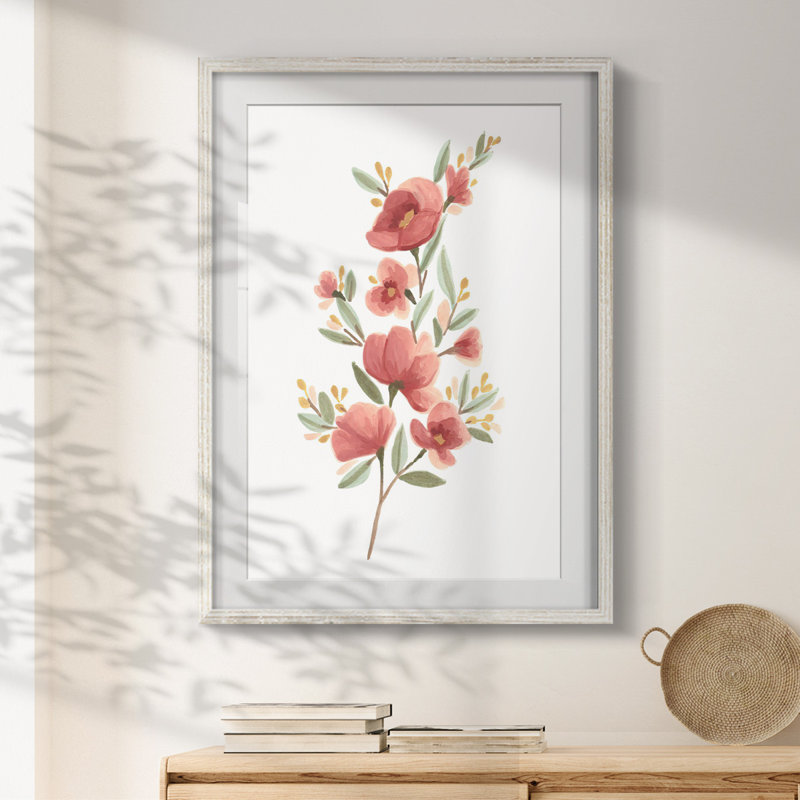 Maes - Toile tendue avec châssis, H 19,5 po x l 16,5 po, Blanc