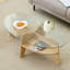 Table basse ovale en verre trempé-596158275