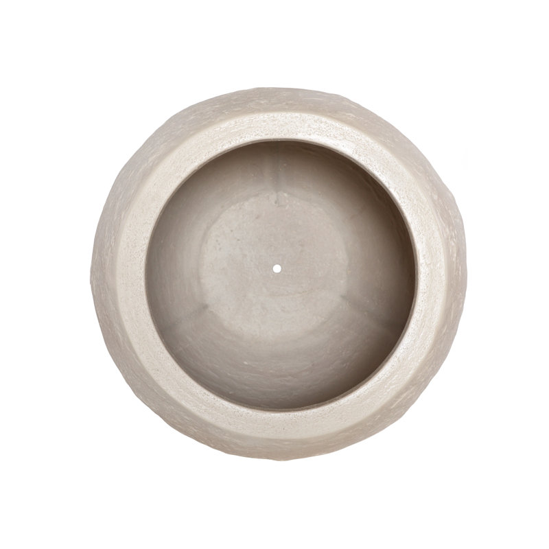 Pot à fleurs Aera, blanc cassé, moyen
