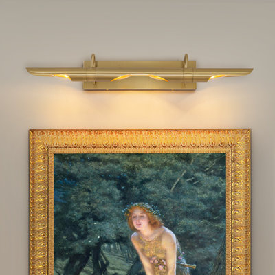 4-Light Modern Classical Adjustable Brass Picture Light