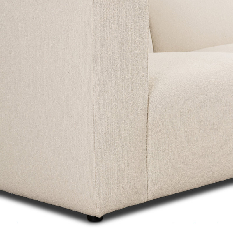 Canapé modulaire 3 pièces Aram Sloan, Face à la droite, Mélange de polyester Fayette Cloud